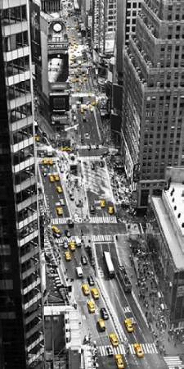 Yellow taxi in Times Square, NYC Poster Print by Michel Setboun - Item # VARPDX2MS3265